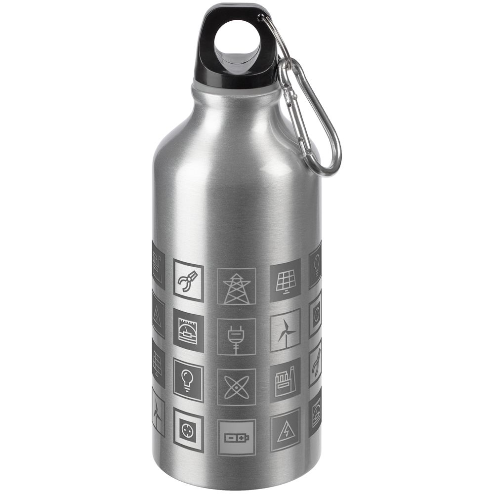 Бутылка для спорта «Industry. Энергетика», серебристая / Миниатюра WWW (1000)