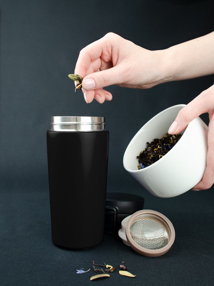 Термостакан No Leak Infuser, черный / Миниатюра WWW (1000)