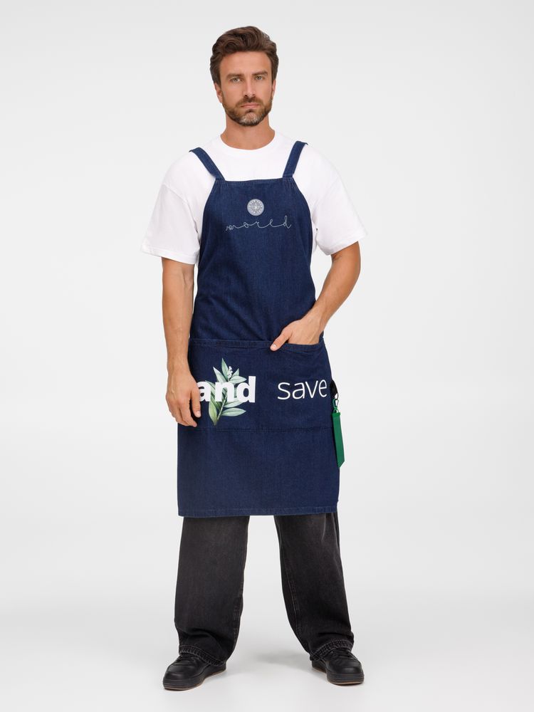 Фартук джинсовый E2, синий / Миниатюра WWW (1000)