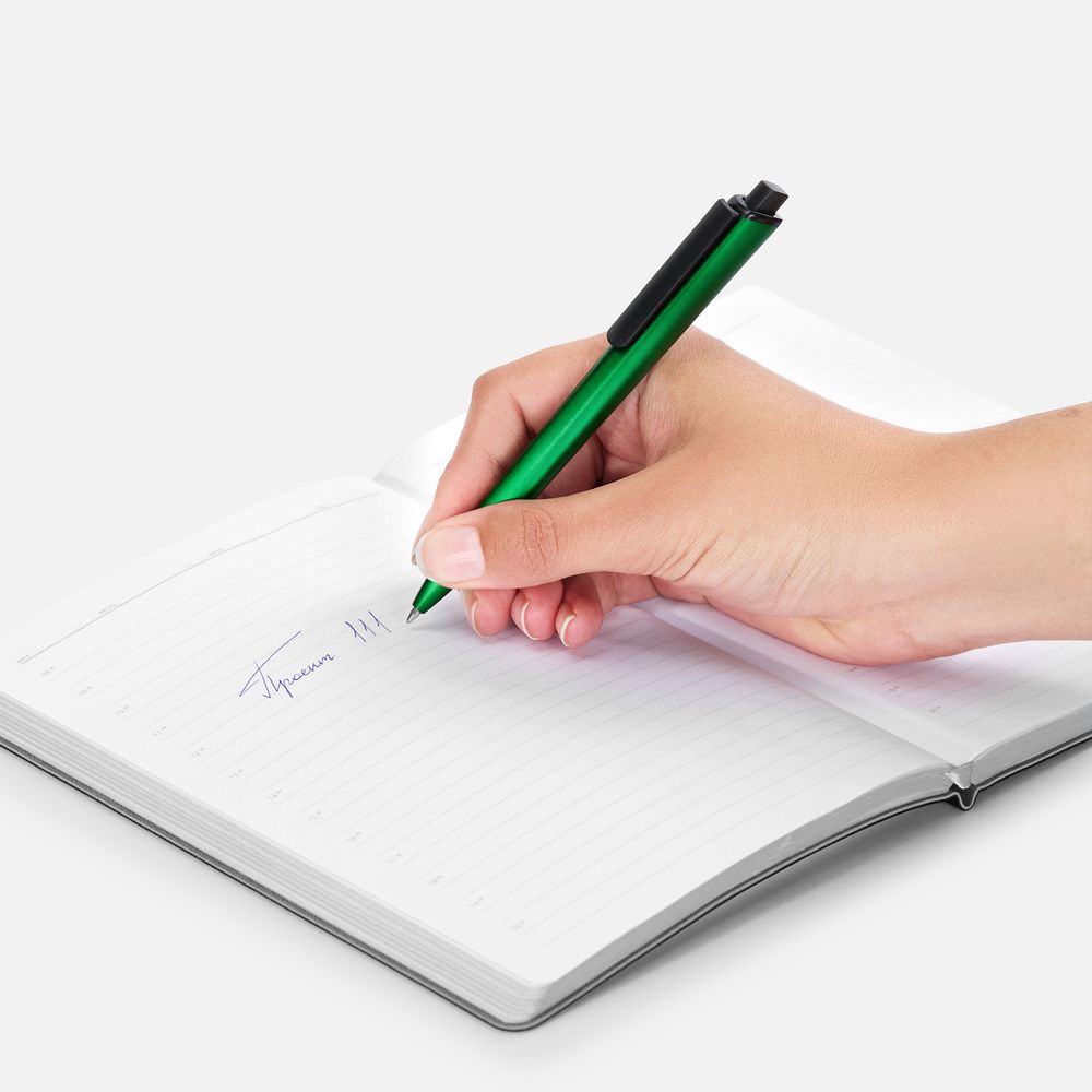 Ручка шариковая Informa, металлик, зеленая / Миниатюра WWW (1000)