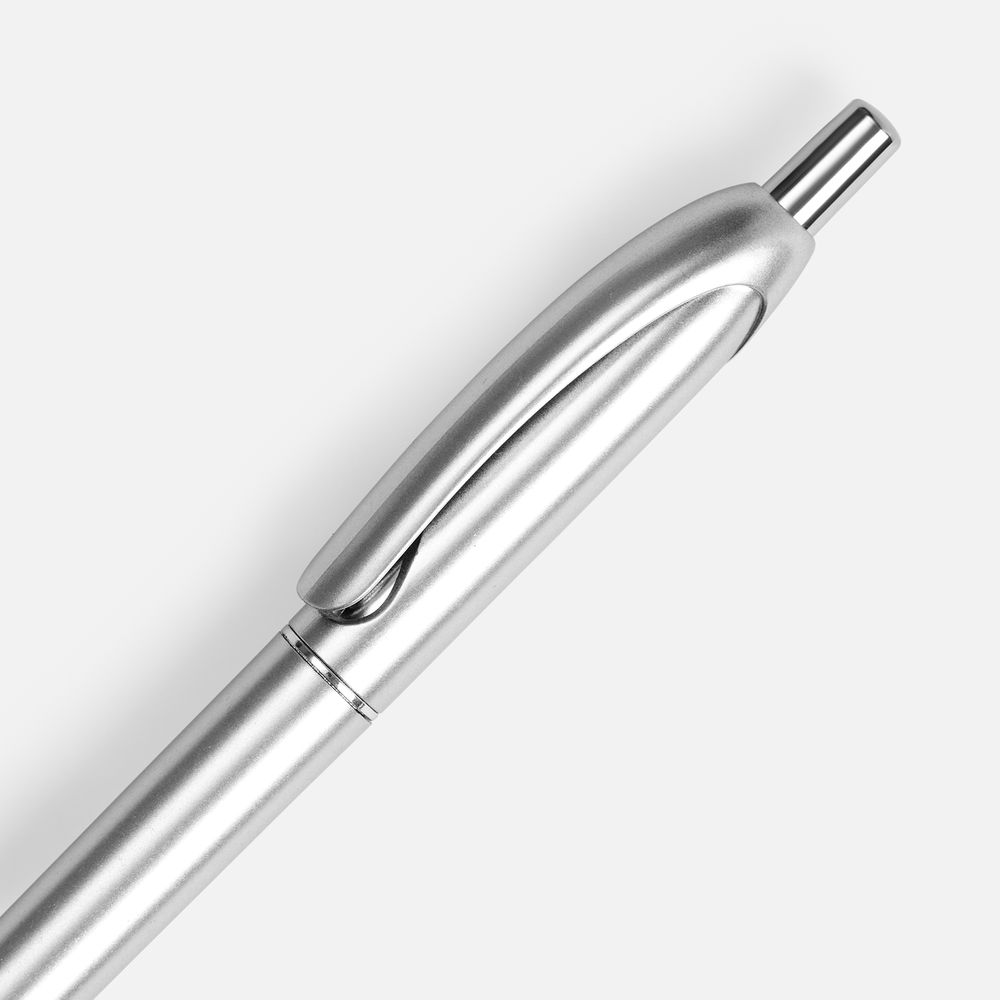 Ручка шариковая Bright Spark, серебристая / Миниатюра WWW (1000)