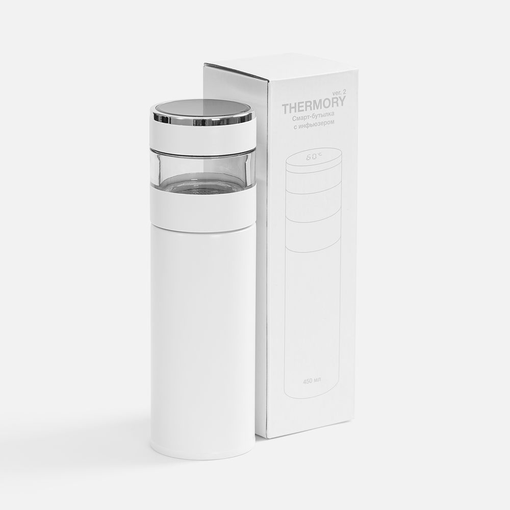 Смарт-бутылка с инфьюзером Thermory ver.2, белая / Миниатюра WWW (1000)