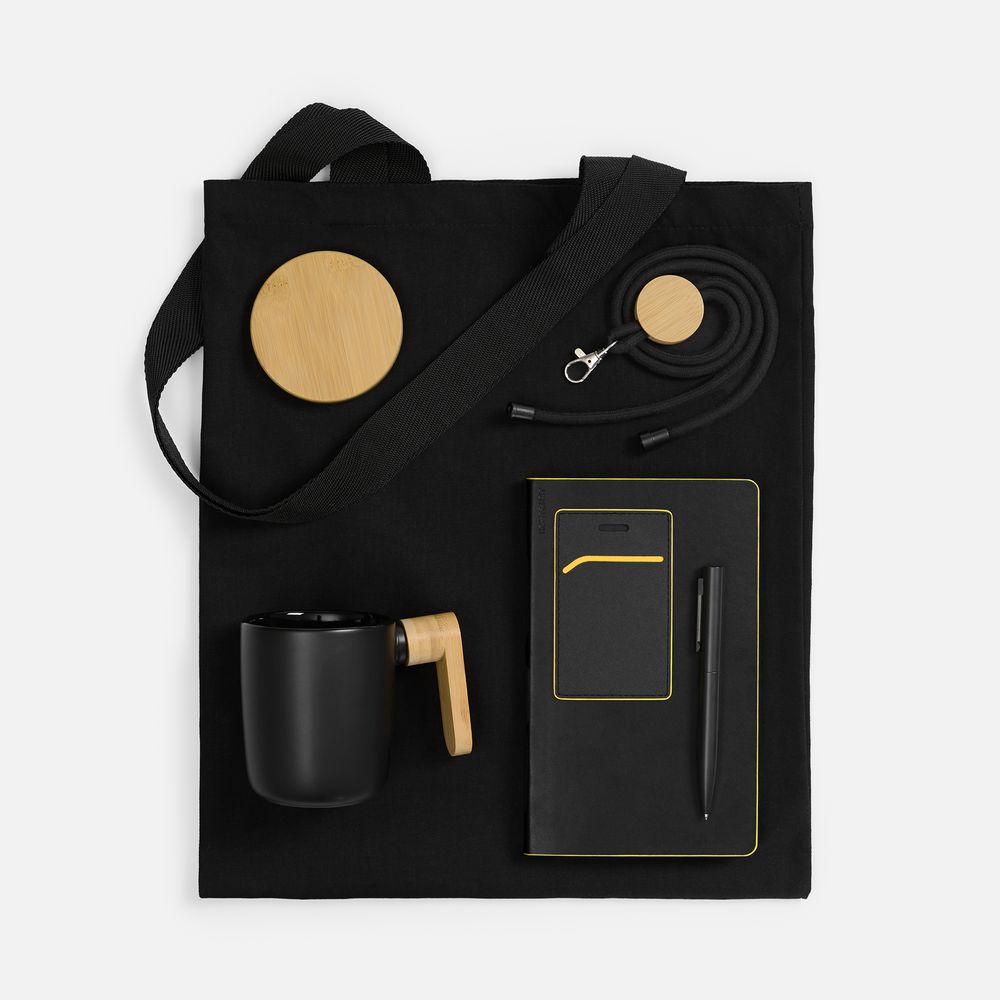 Набор Trait Office, черный с желтым / Миниатюра WWW (1000)