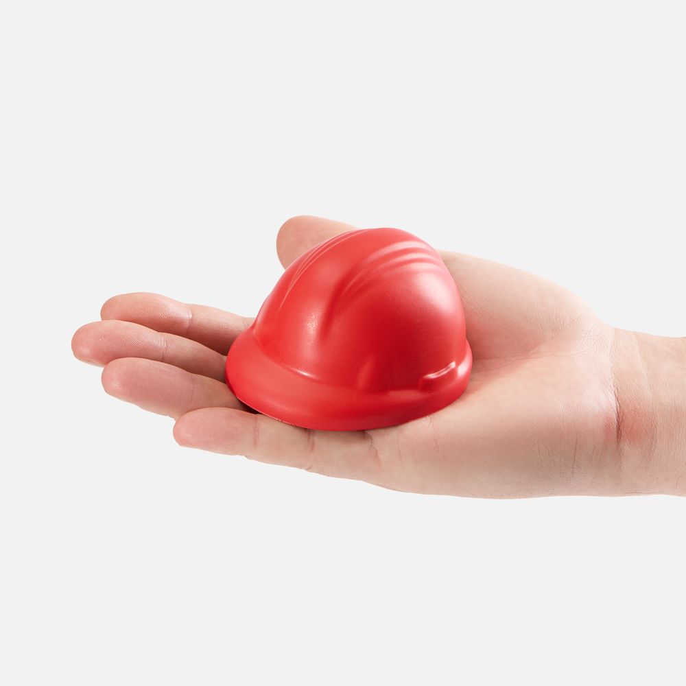 Антистресс «Каска», красный / Миниатюра WWW (1000)