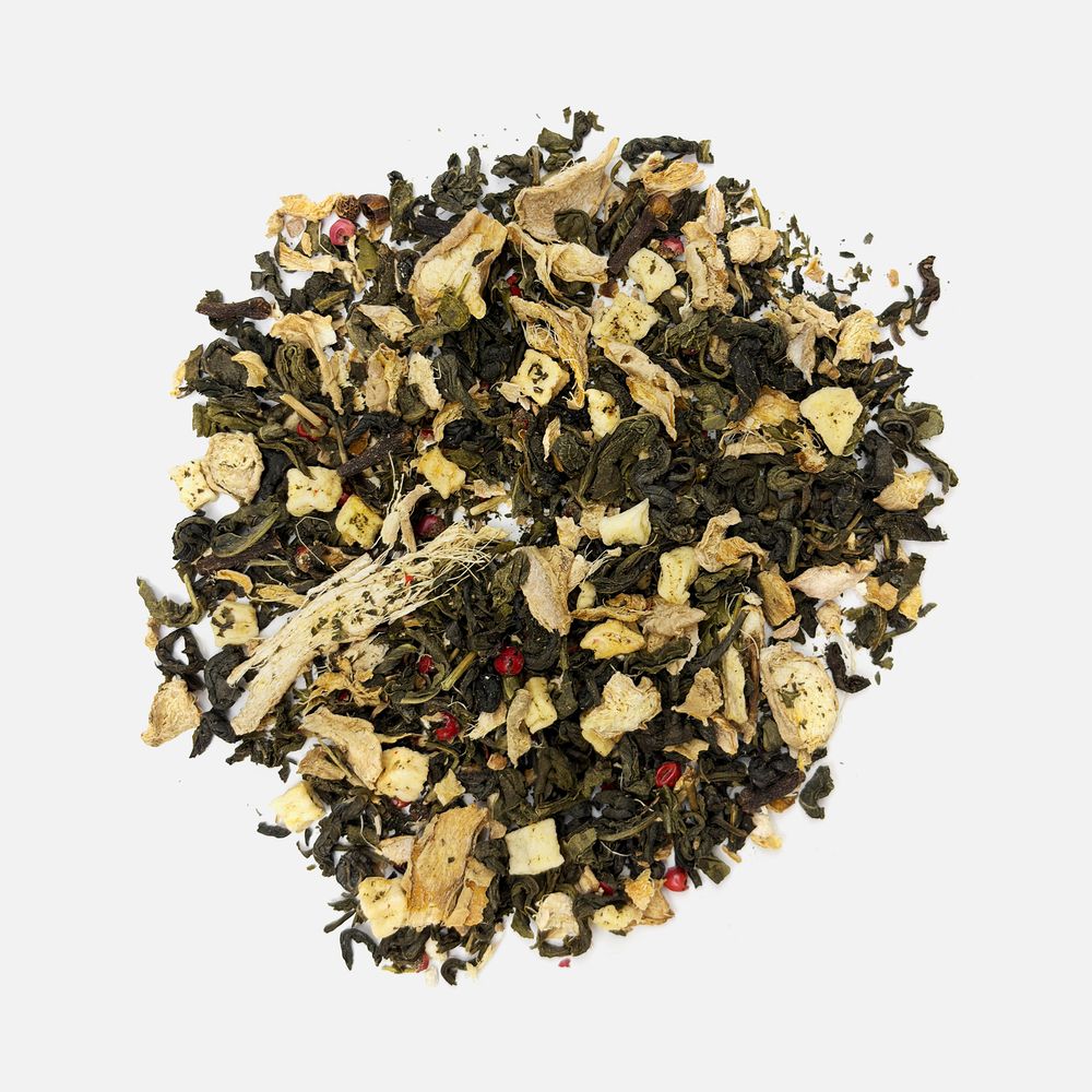 Чай «Сокочай», зеленый с соком имбиря, яблоком, гвоздикой и розовым перцем / Миниатюра WWW (1000)