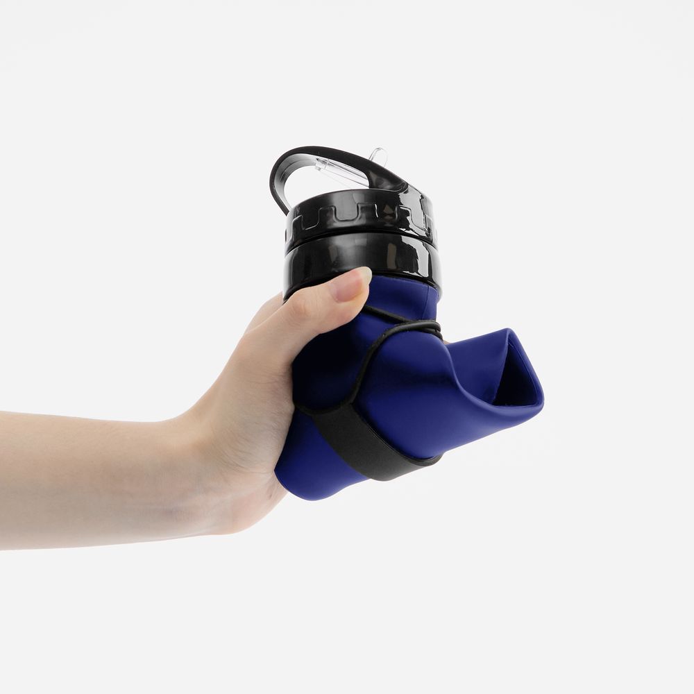 Складная бутылка для воды Langfossen, синяя / Миниатюра WWW (1000)