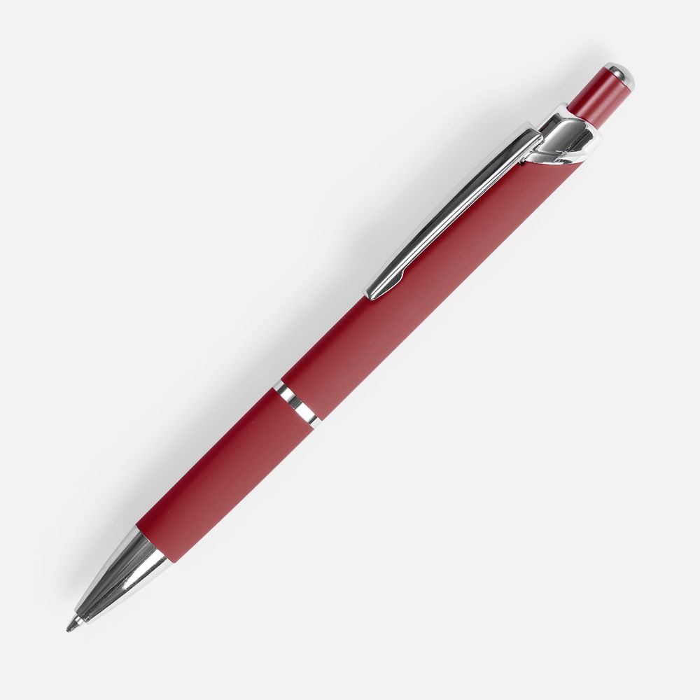 Ручка шариковая Chromos Soft Touch, красная / Миниатюра WWW (1000)