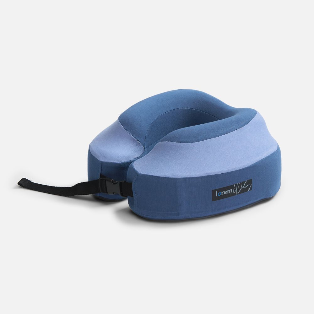 Дорожная подушка Somna, синяя / Миниатюра нанесения (1000)