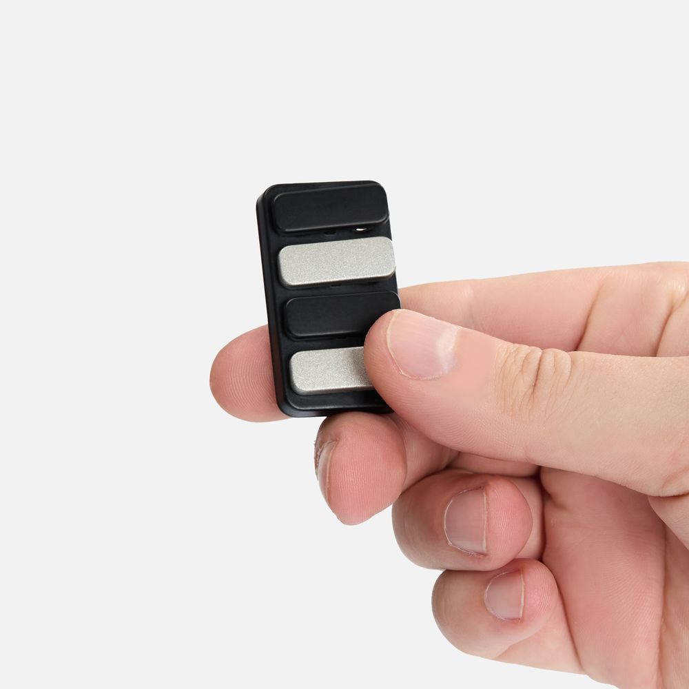 Антистресс-кликер Clacky, черный с серебристым / Миниатюра WWW (1000)