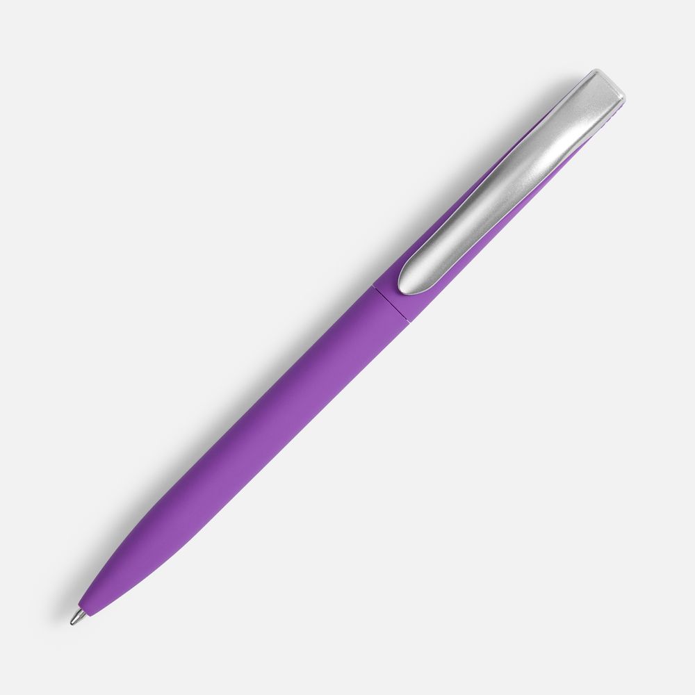 Ручка шариковая Pin Soft Touch, фиолетовая / Миниатюра WWW (1000)