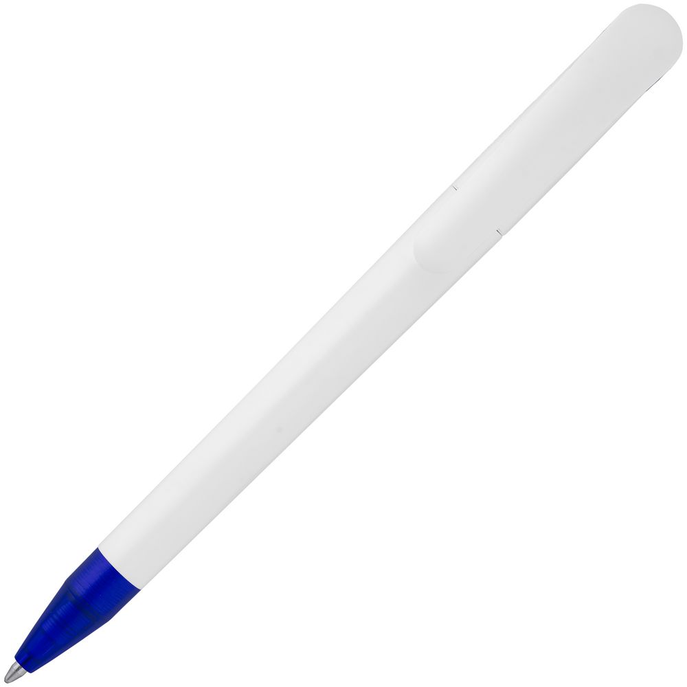 Ручка шариковая Beo Sport, белая с синим / Миниатюра WWW (1000)