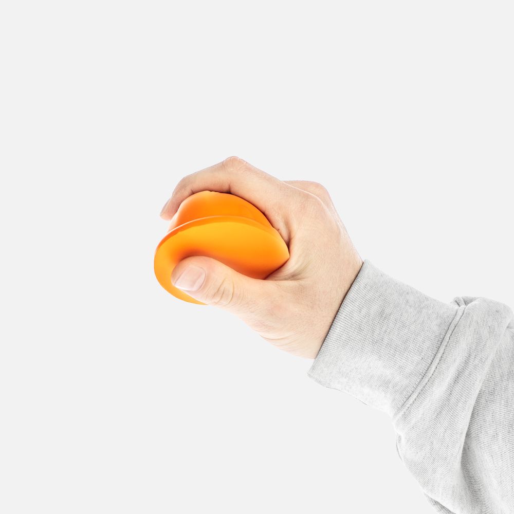 Антистресс «Каска», оранжевый / Миниатюра WWW (1000)