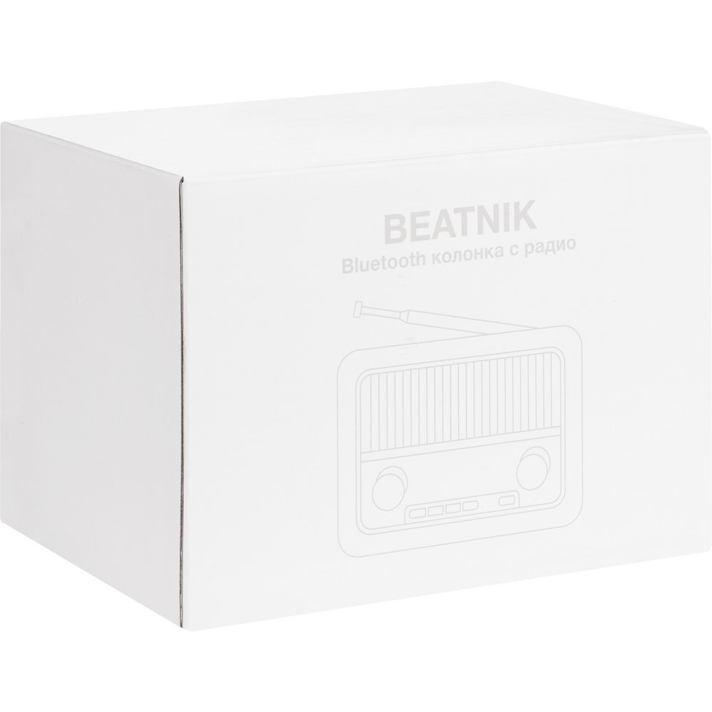 Bluetooth-колонка с радио Beatnik, коричневая / Миниатюра (упак) (1000)