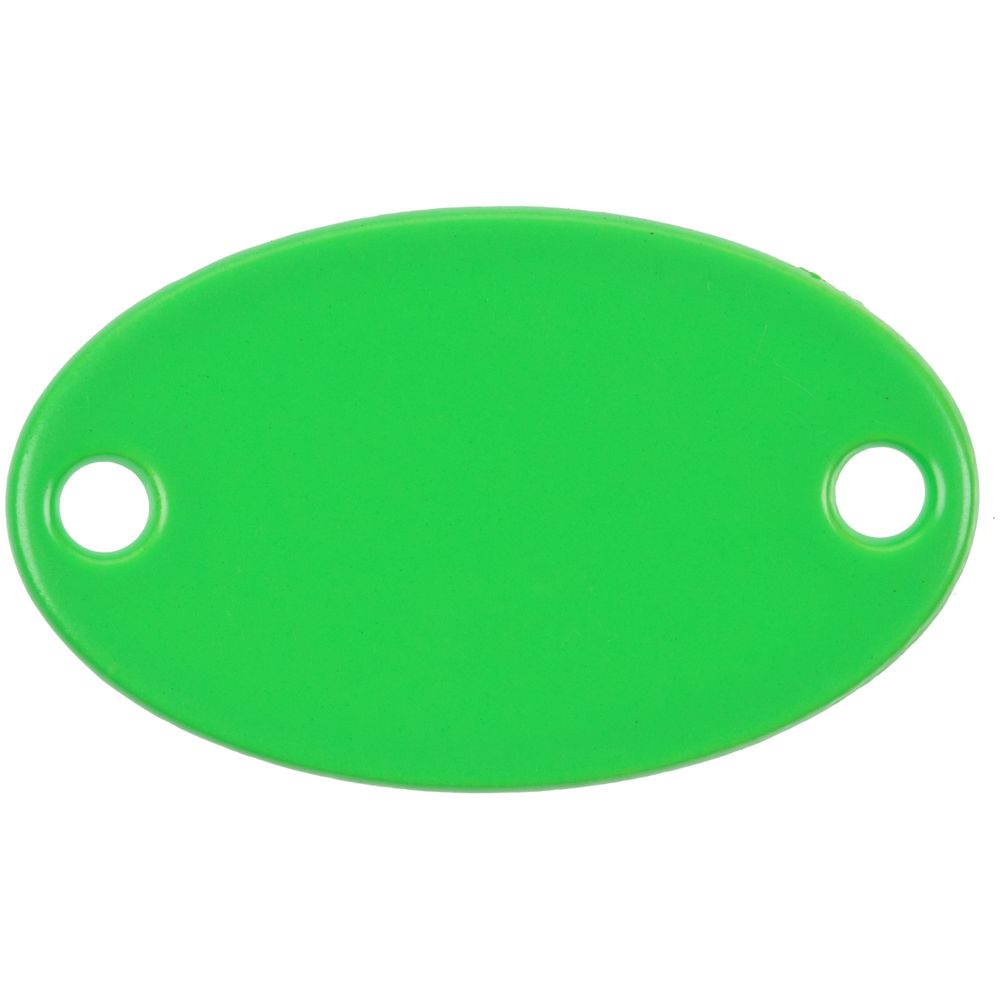 Шильдик металлический Alfa Oval, зеленый неон / Миниатюра WWW (1000)