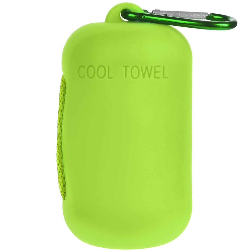 Охлаждающее полотенце Narvik в силиконовом чехле, зеленое яблоко / Миниатюра WWW (1000)