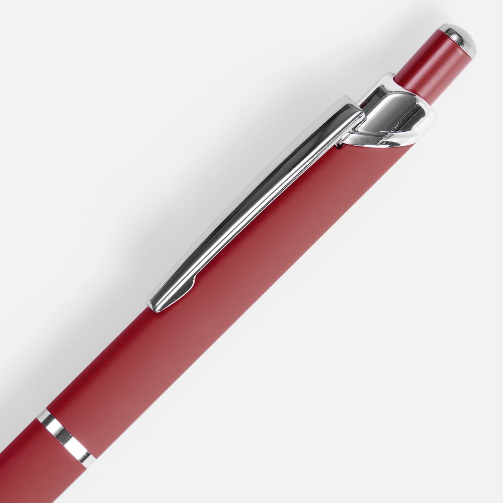 Ручка шариковая Chromos Soft Touch, красная / Миниатюра WWW (1000)