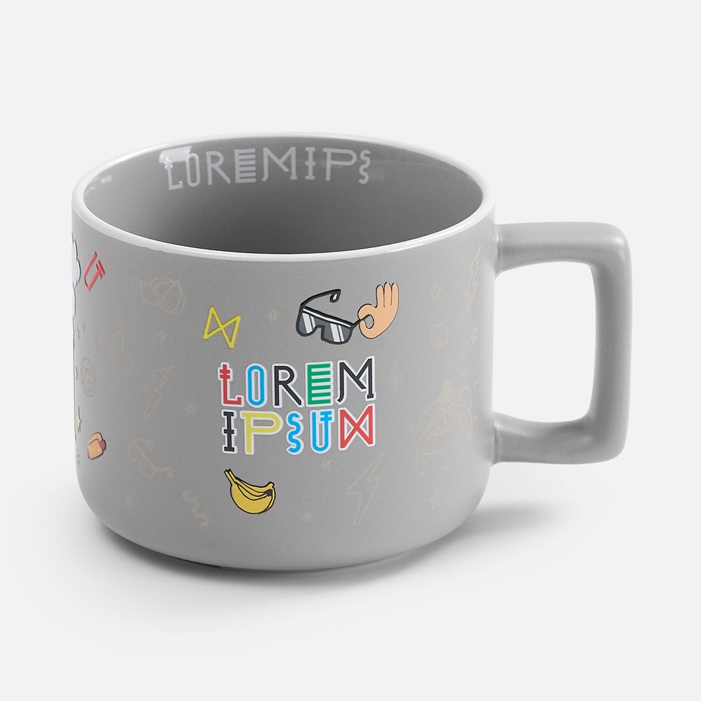 Чашка Fusion, ver.2, серая / Миниатюра нанесения (1000)