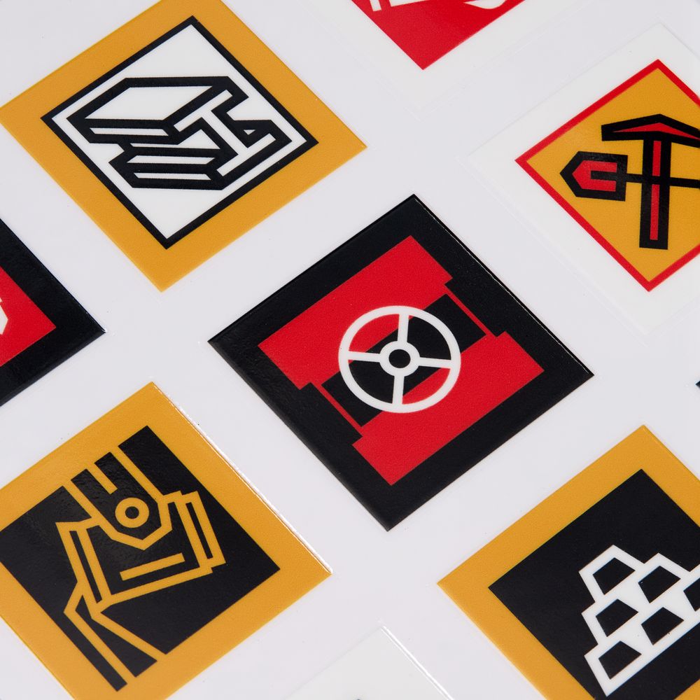 Стикерпак UV-DTF Industry, металлургия / Миниатюра WWW (1000)