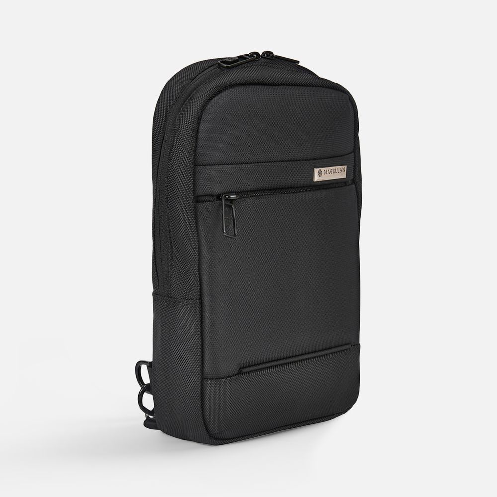 Рюкзак на одно плечо Discovery M, черный / Миниатюра WWW (1000)