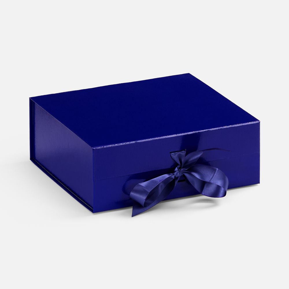 Коробка складная Rusetti, M, синяя / Миниатюра WWW (1000)