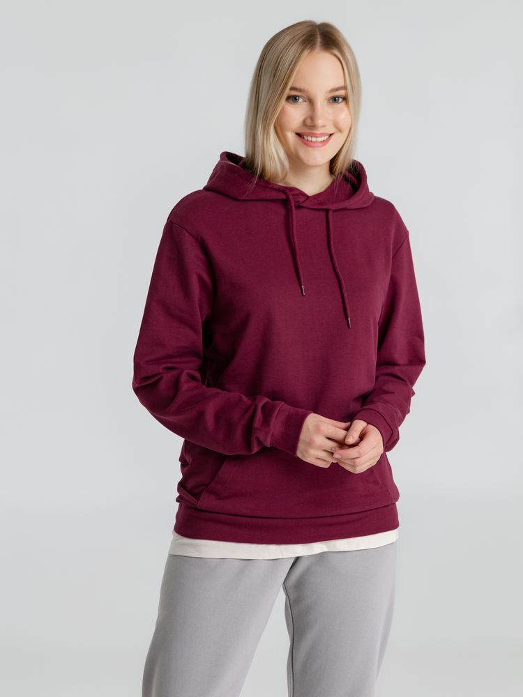 Толстовка с капюшоном унисекс Hoodie, бордовая / Миниатюра WWW (1000)