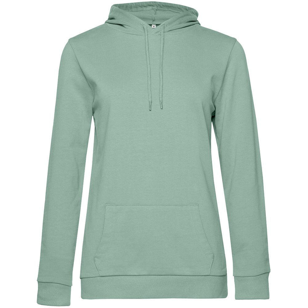 Толстовка с капюшоном женская Hoodie, серо-зеленая / Миниатюра WWW (1000)