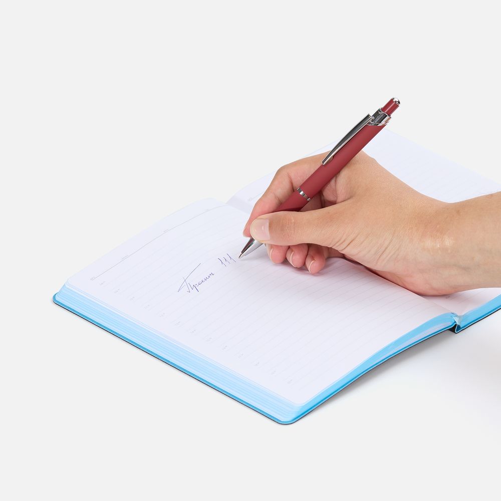 Ручка шариковая Chromos Soft Touch, красная / Миниатюра WWW (1000)