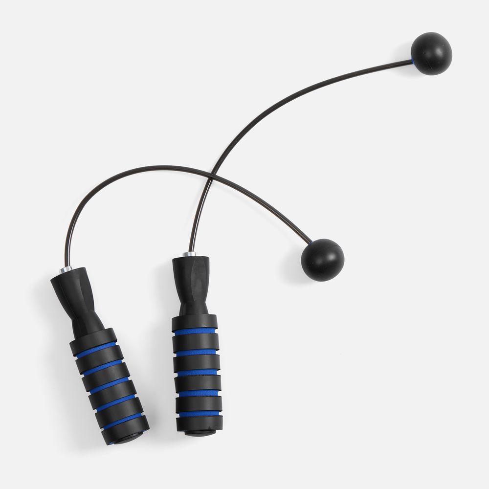 Беспроводная скакалка Silentino, черная с синим / Миниатюра WWW (1000)