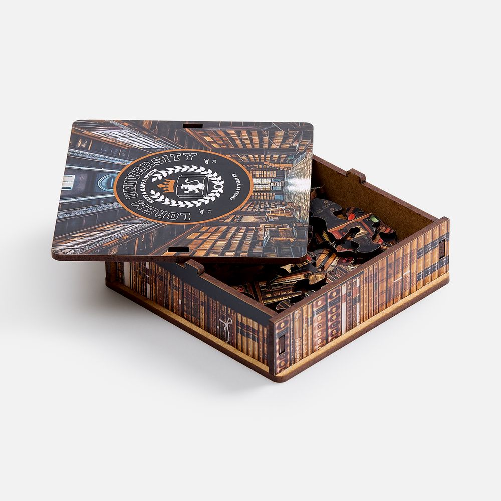 Деревянный пазл в шкатулке PuzzleBox на заказ / Миниатюра WWW (1000)