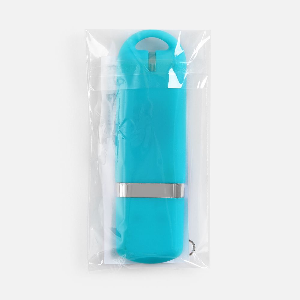 Флешка Memo, 8 Гб, бирюзовая / Миниатюра WWW (1000)