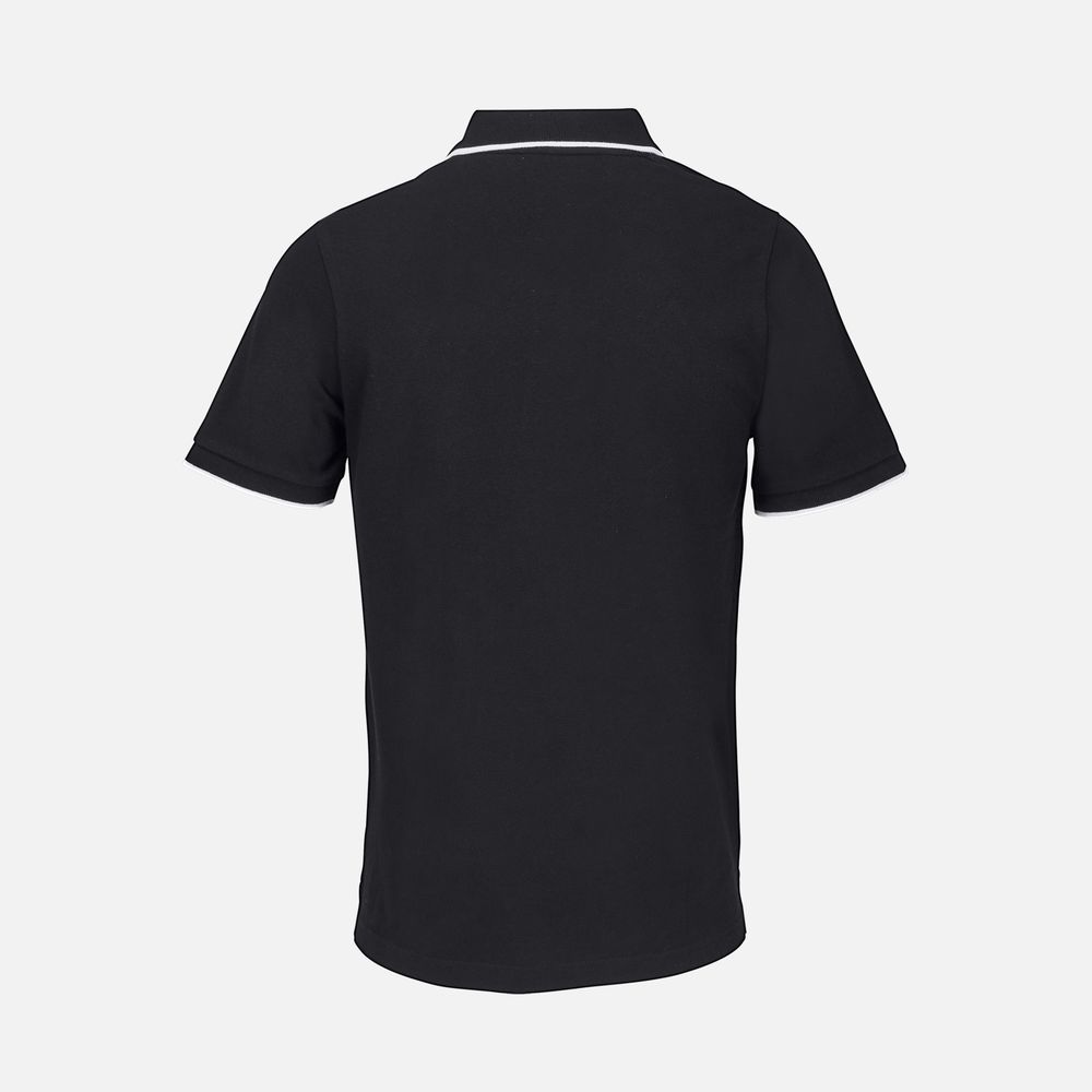 Рубашка поло унисекс Palermo, черная с белым / Миниатюра WWW (1000)