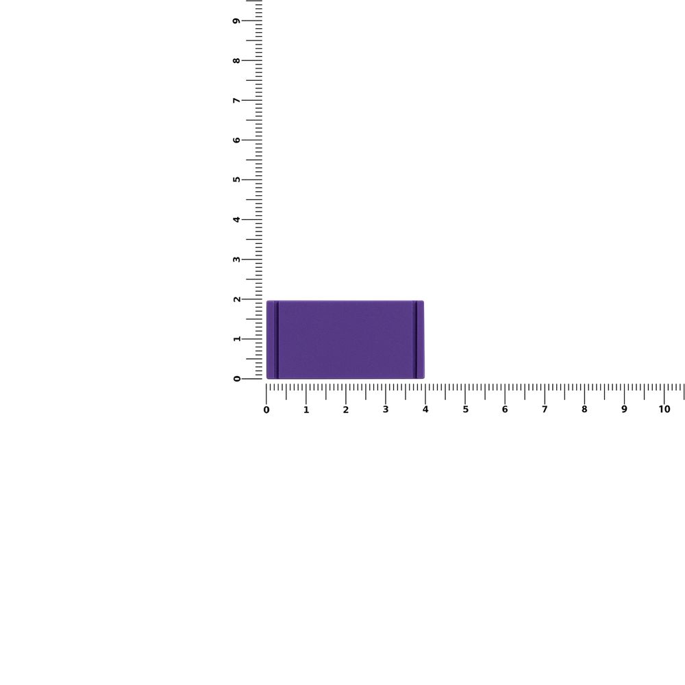 Лейбл из ПВХ Dzeta, XS, фиолетовый / Миниатюра WWW (1000)