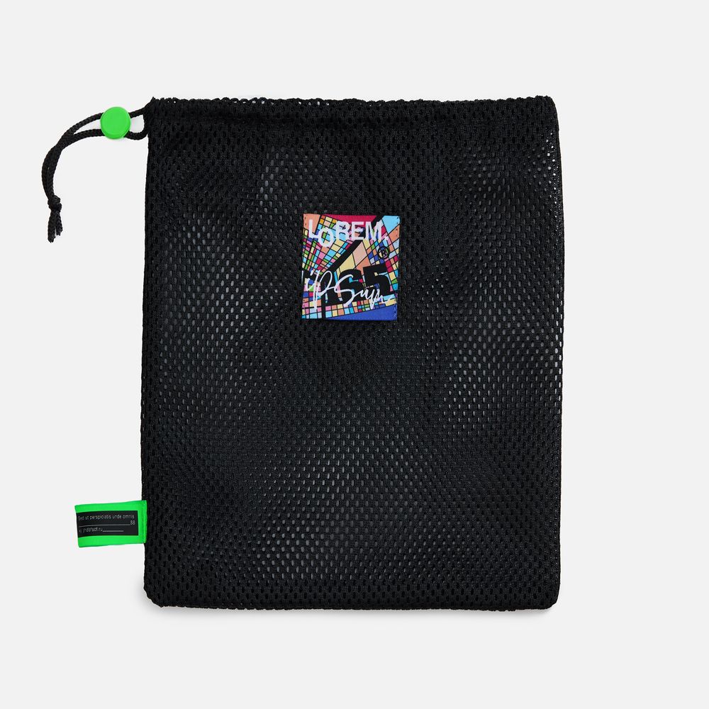 Лейбл тканевый Epsilon, S, зеленый неон / Миниатюра нанесения (1000)