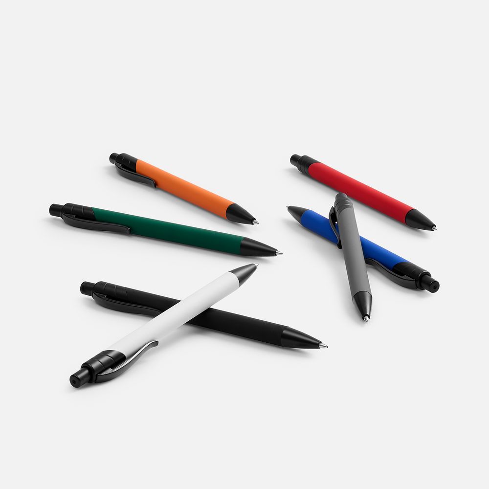 Ручка шариковая Undertone Black Soft Touch, ярко-синяя / Миниатюра WWW (1000)