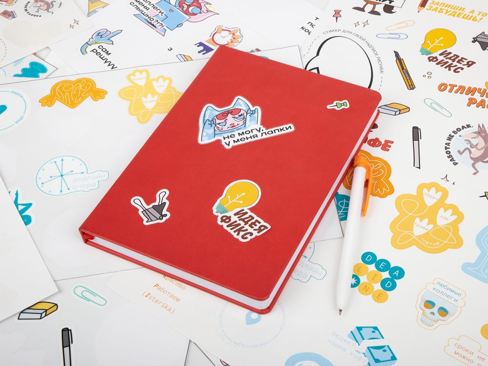 Наклейки бумажные Sticker Pack на заказ, L / Миниатюра WWW (1000)