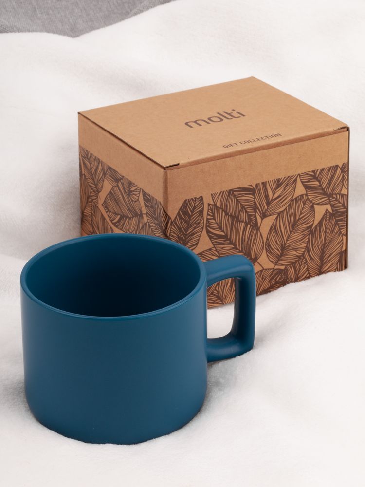 Чашка Jumbo в коробке матовая, морская волна / Миниатюра имиджевого (1000)