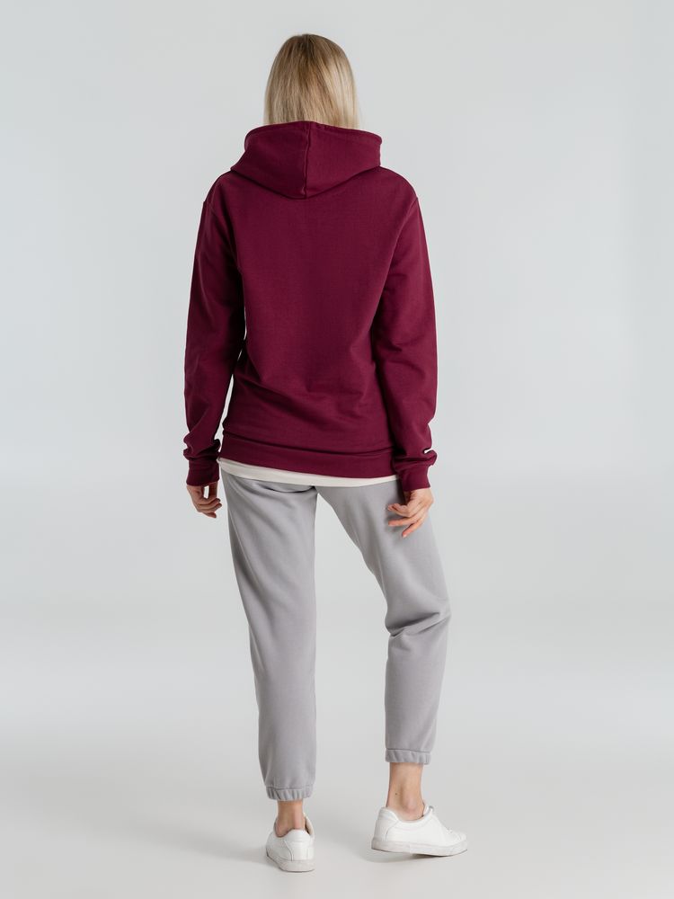 Толстовка с капюшоном унисекс Hoodie, бордовая / Миниатюра WWW (1000)