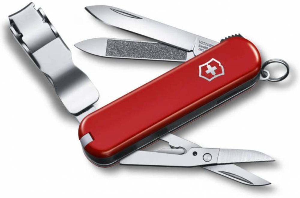 Нож-брелок Nail Clip 580, красный / Миниатюра WWW (1000)