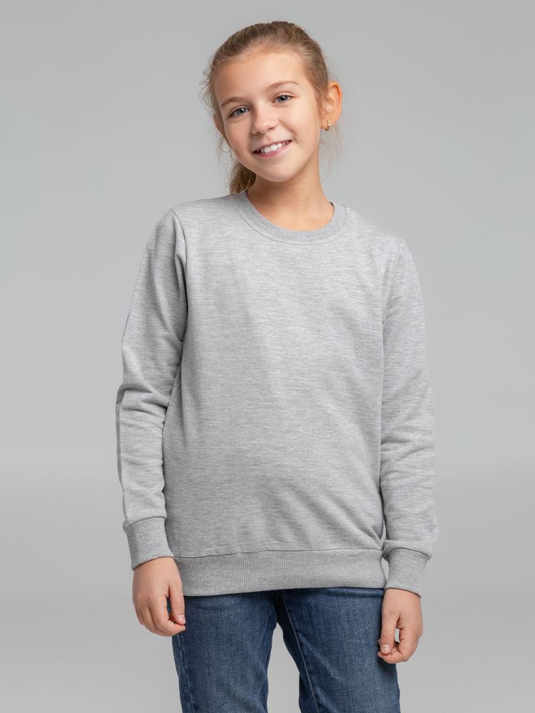 Свитшот детский Toima Kids, серый меланж / Миниатюра WWW (1000)
