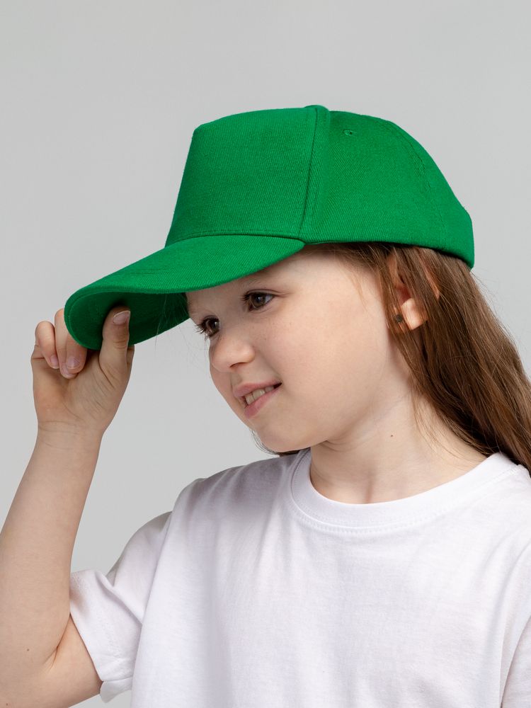Бейсболка детская Standard Kids, зеленая / Миниатюра WWW (1000)