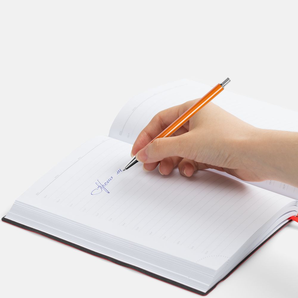 Ручка шариковая Slim Beam, оранжевая / Миниатюра WWW (1000)