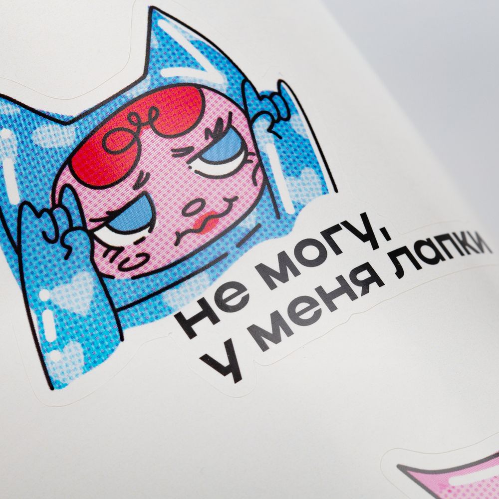 Наклейки бумажные Sticker Pack на заказ, M / Миниатюра WWW (1000)