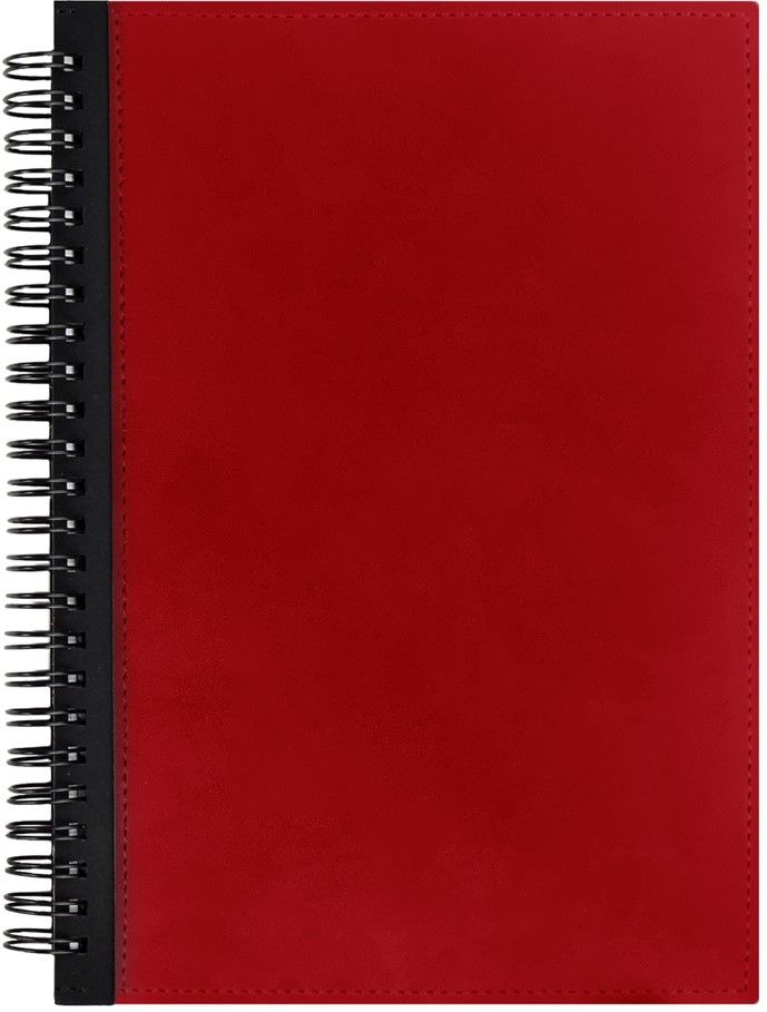 Ежедневник Notera Maxi, недатированный, красный / Миниатюра WWW (1000)