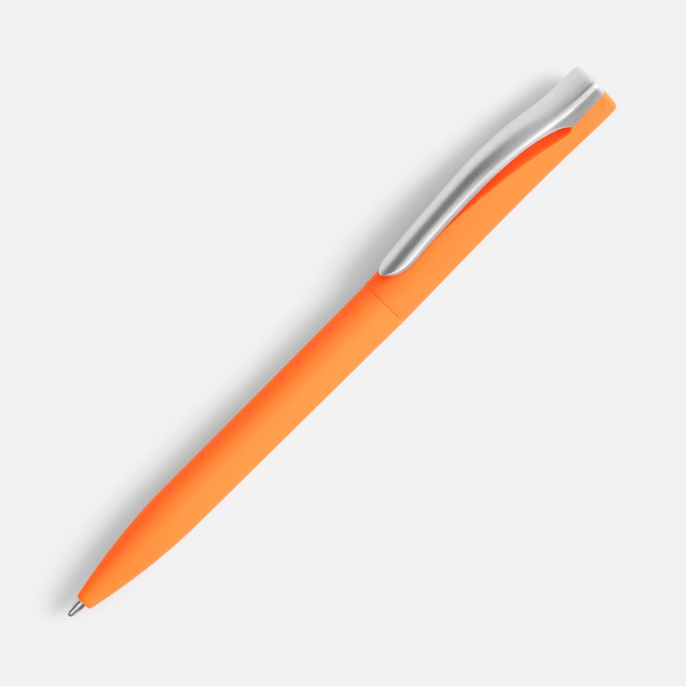 Ручка шариковая Pin Soft Touch, оранжевая / Миниатюра WWW (1000)