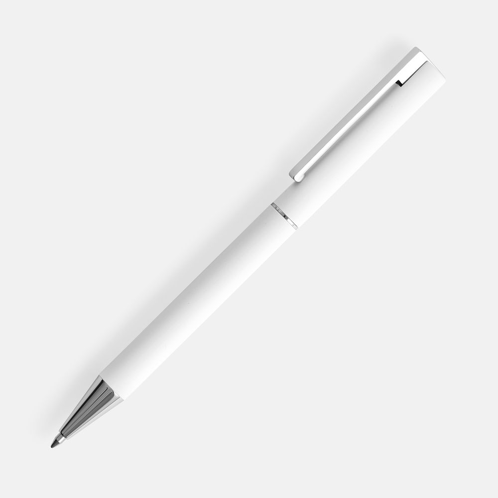 Ручка шариковая Blade Soft Touch, белая / Миниатюра WWW (1000)