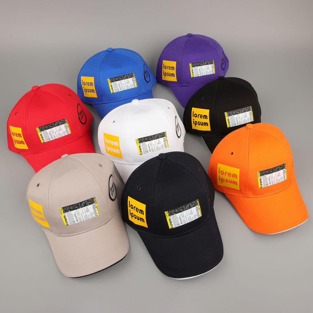 Бейсболка Canopy, черная с белым кантом / Миниатюра нанесения (1000)