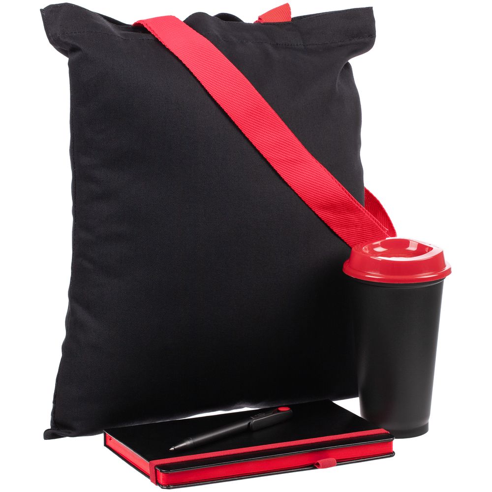 Набор Velours Bag, черный с красным / Миниатюра WWW (1000)