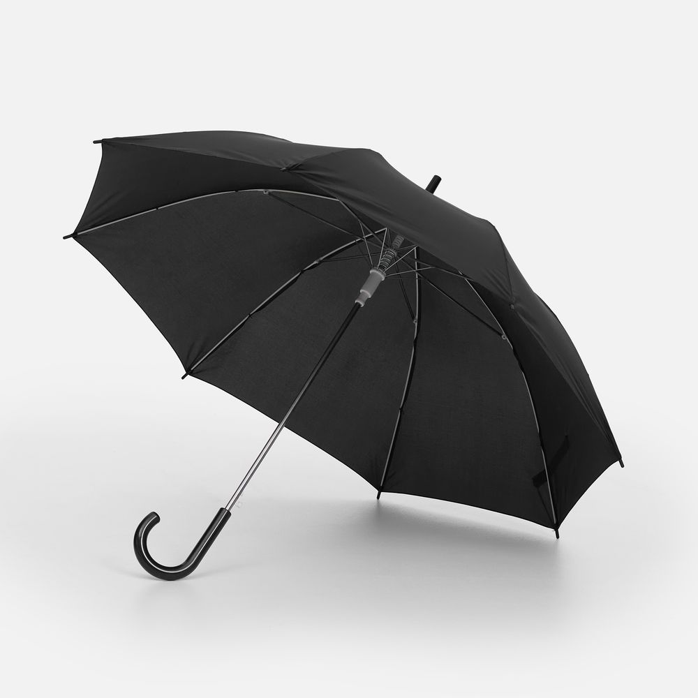 Зонт-трость Promo, черный / Миниатюра WWW (1000)