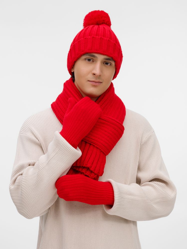 Варежки HappyGo, красные / Миниатюра WWW (1000)