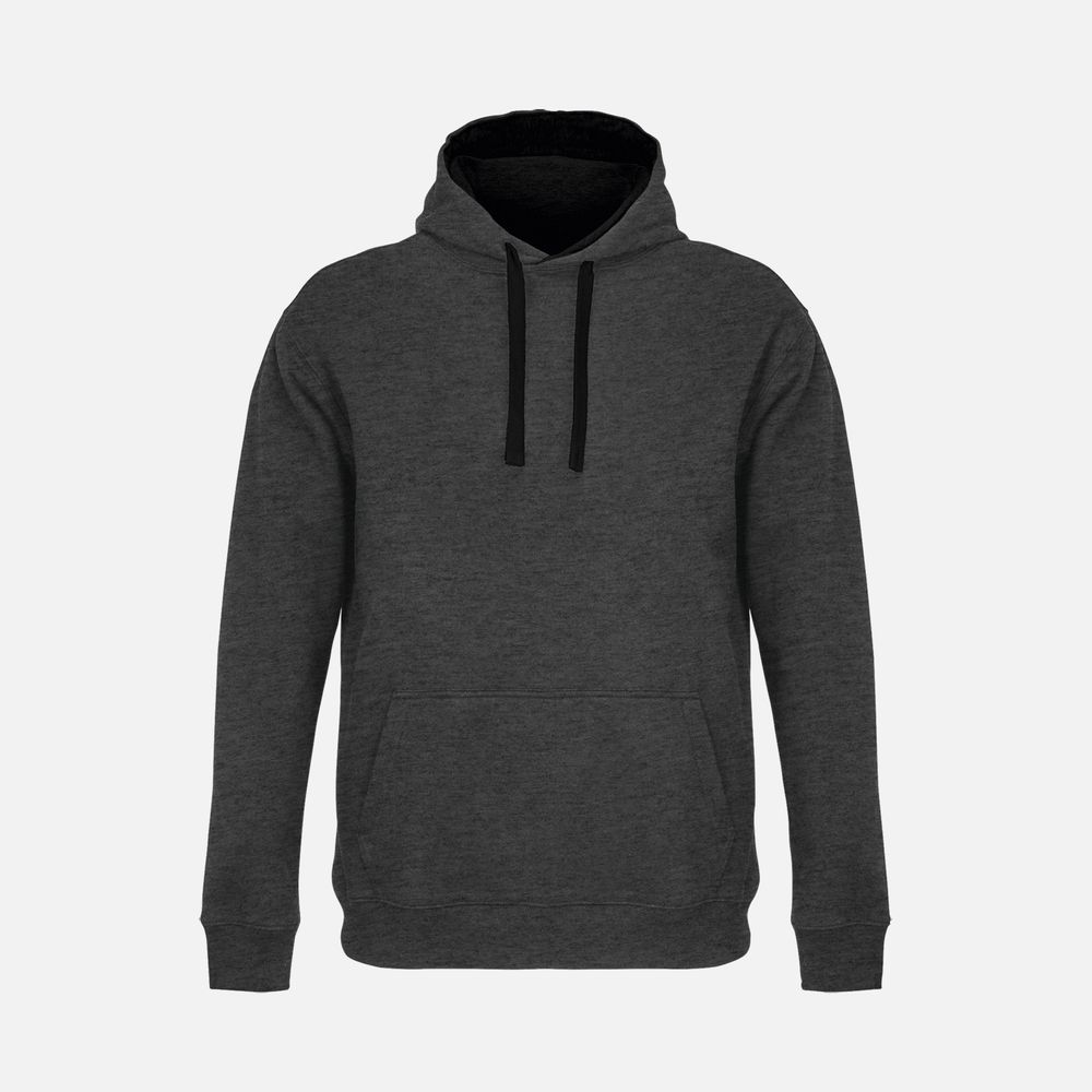 Худи унисекс Cameron, черный меланж с черным / Миниатюра WWW (1000)